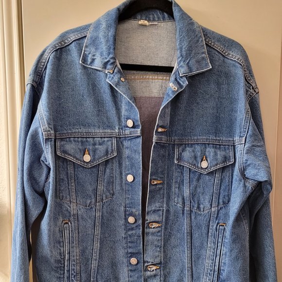 Vintage One World Volleyball denim jacket M - Picture 3 of 5